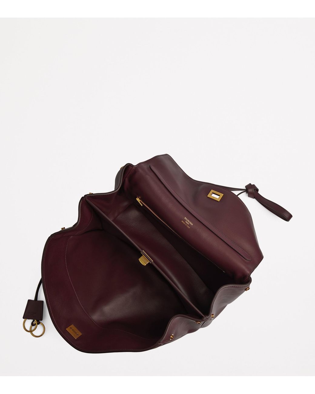 Balenciaga Purple Leather Rodeo Top-Handle Bag