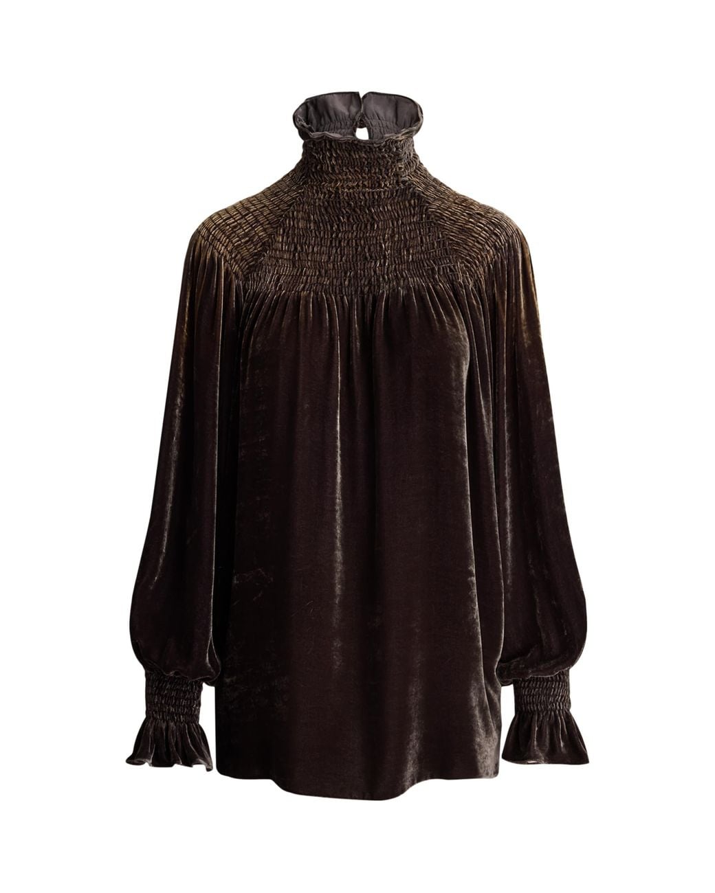 Ralph Lauren Black Velvet Maddison Blouse