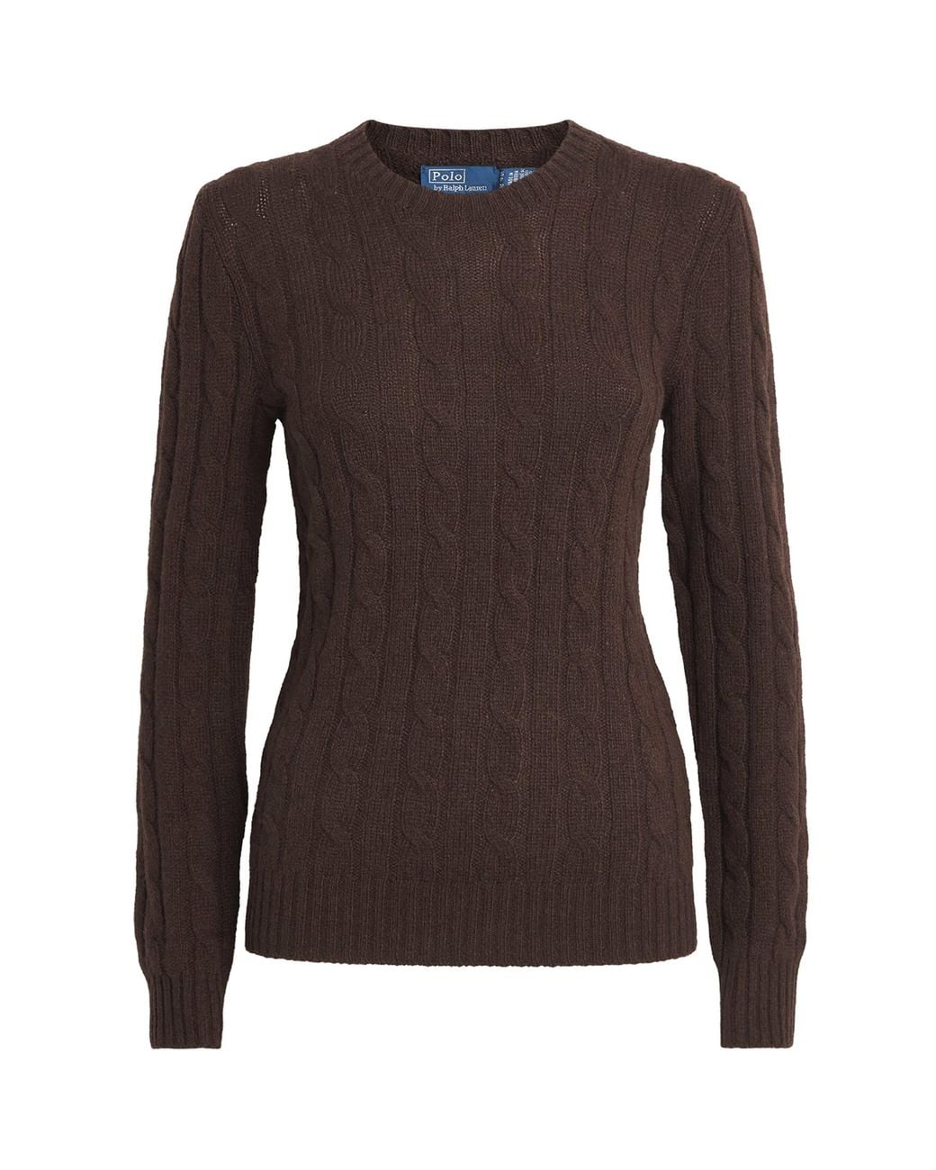 Polo Ralph Lauren Brown Wool-Cashmere Julianna Sweater