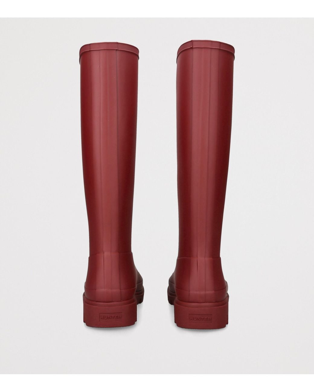 Hunter Red Downpour Tall Wellington Boots