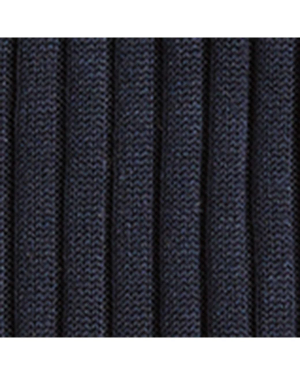 Pantherella Blue Ribbed Danvers Socks for men