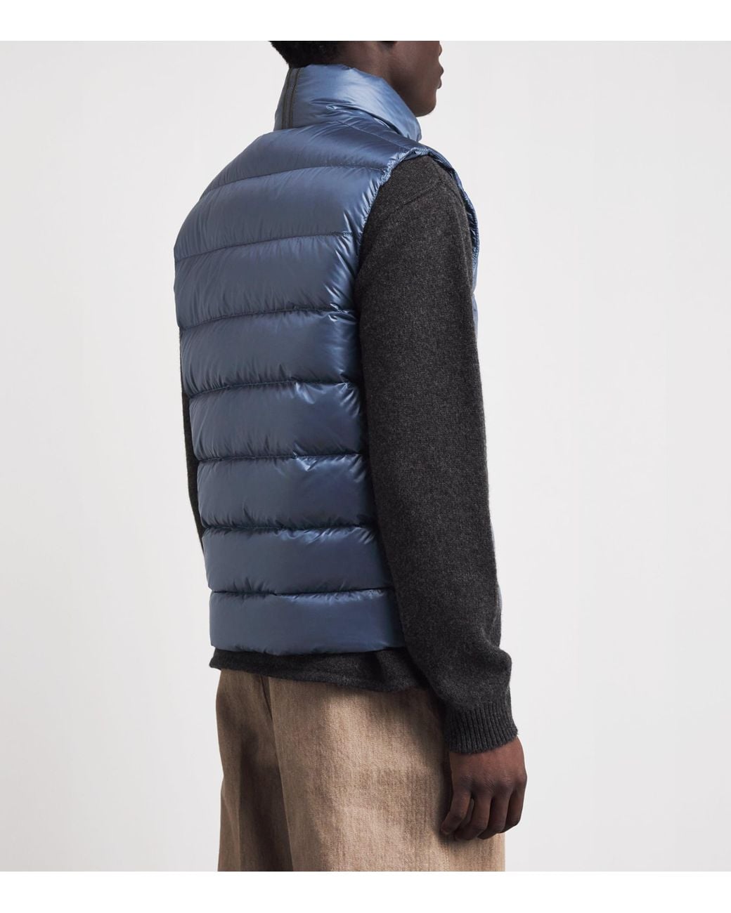 Canada Goose Blue Down Quilted Crofton Gilet for men