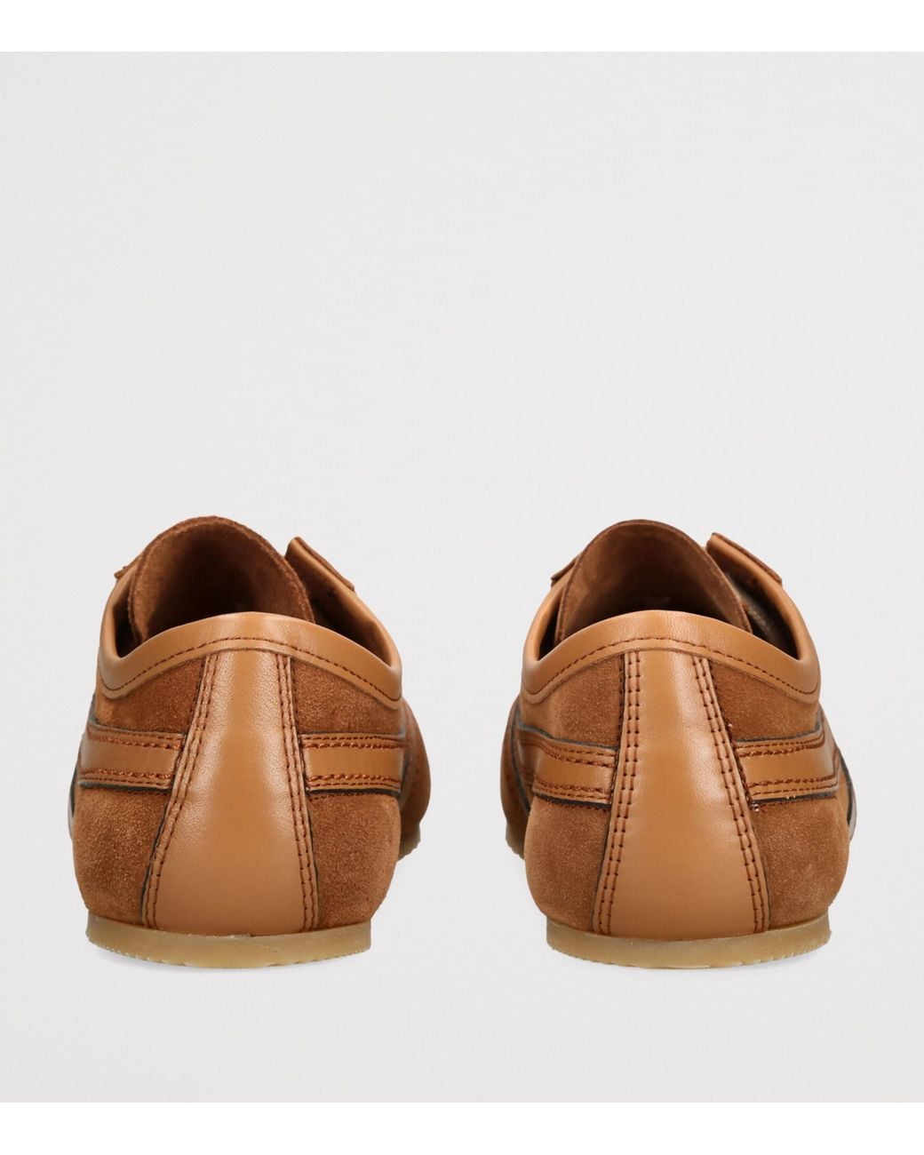 Dries Van Noten Brown Suede Low-Top Sneakers for men