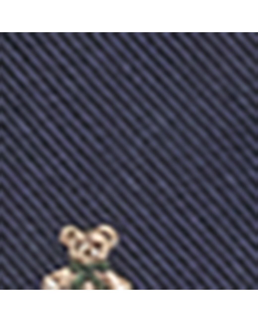 Harrods Blue Silk Henry Bear Tie for men