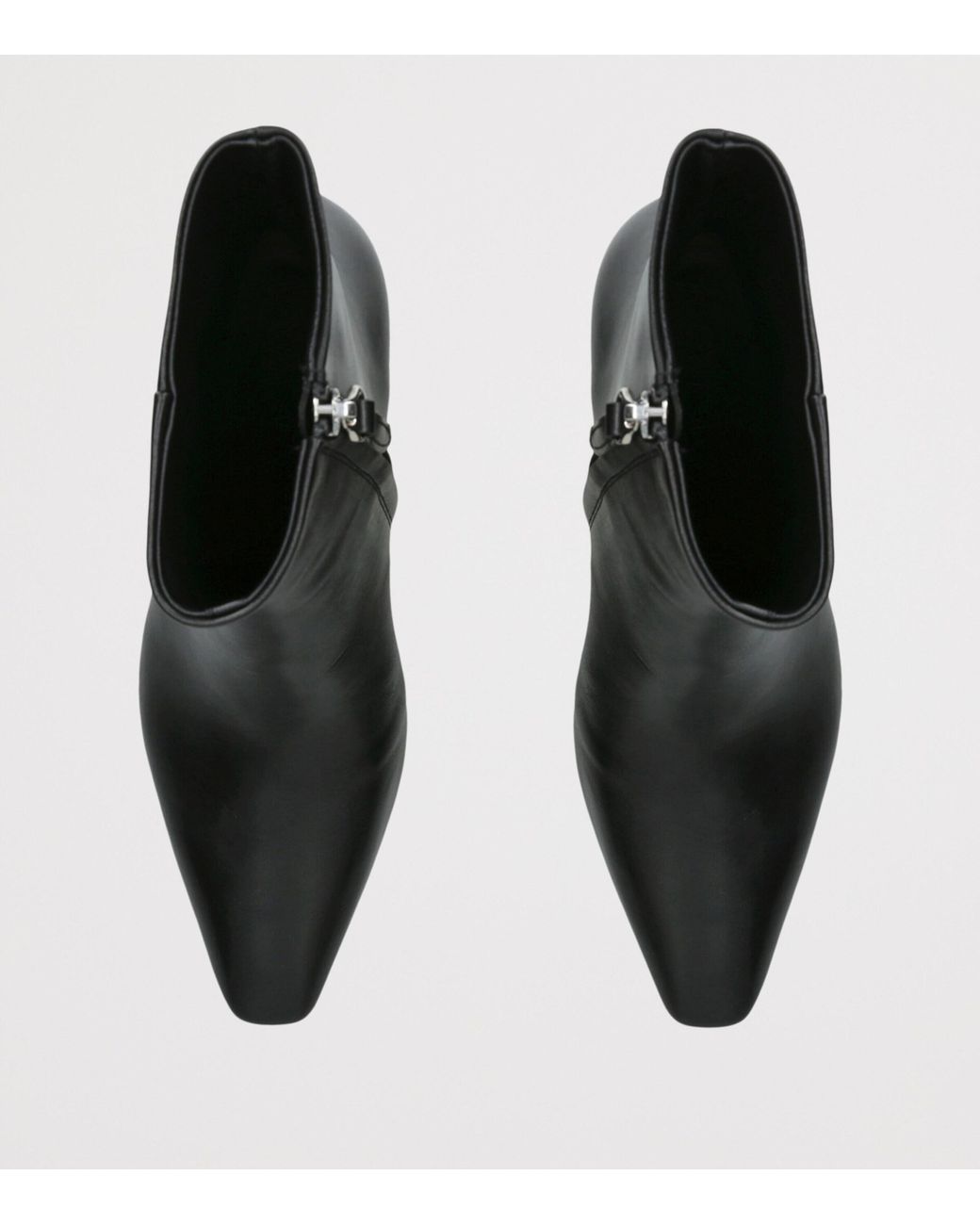 Aeyde Black Leather Maris Ankle Boots 75