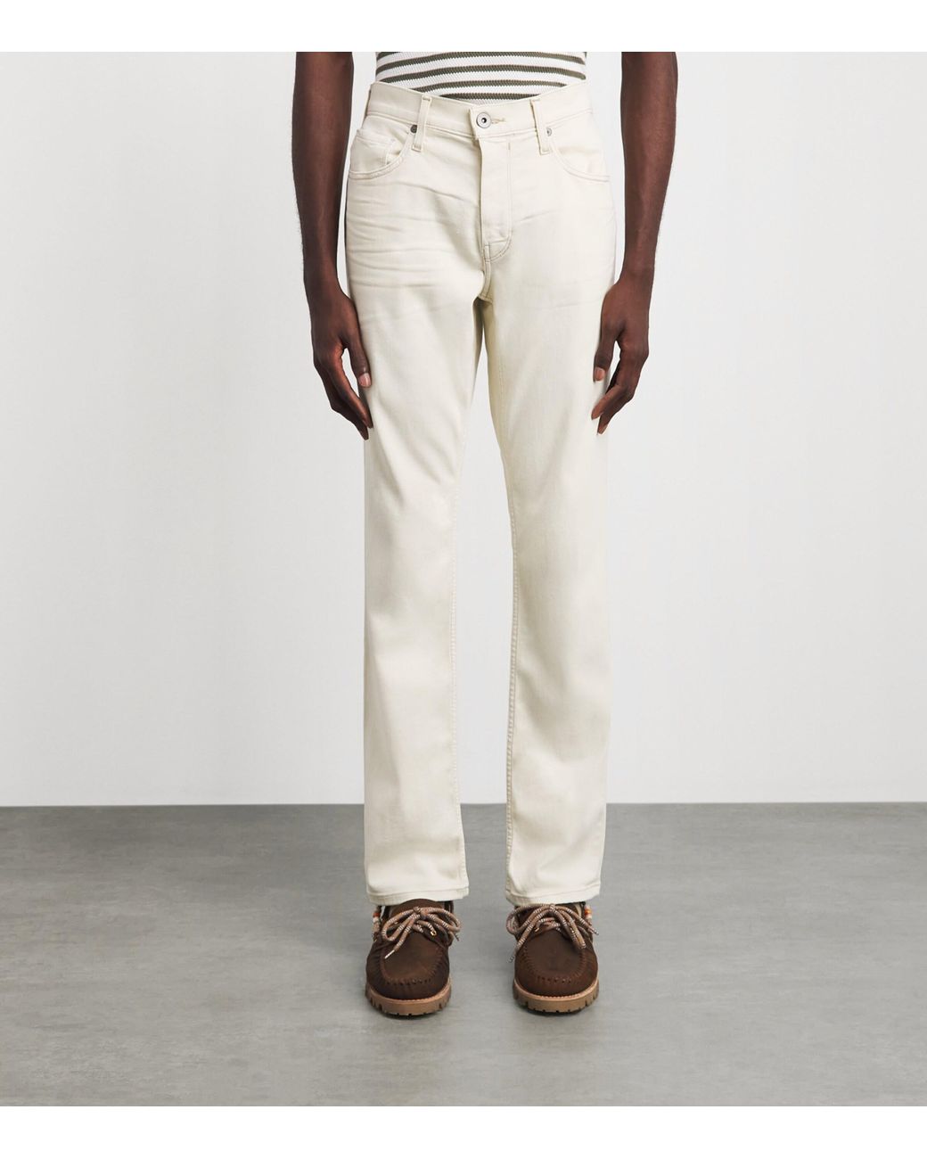 PAIGE White Federal Slim Jeans for men