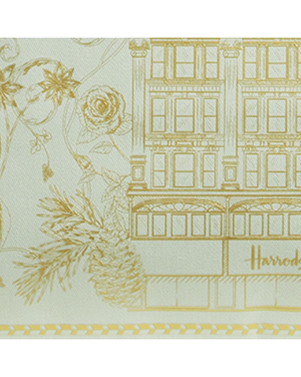 Harrods Metallic Building Shopper Bag