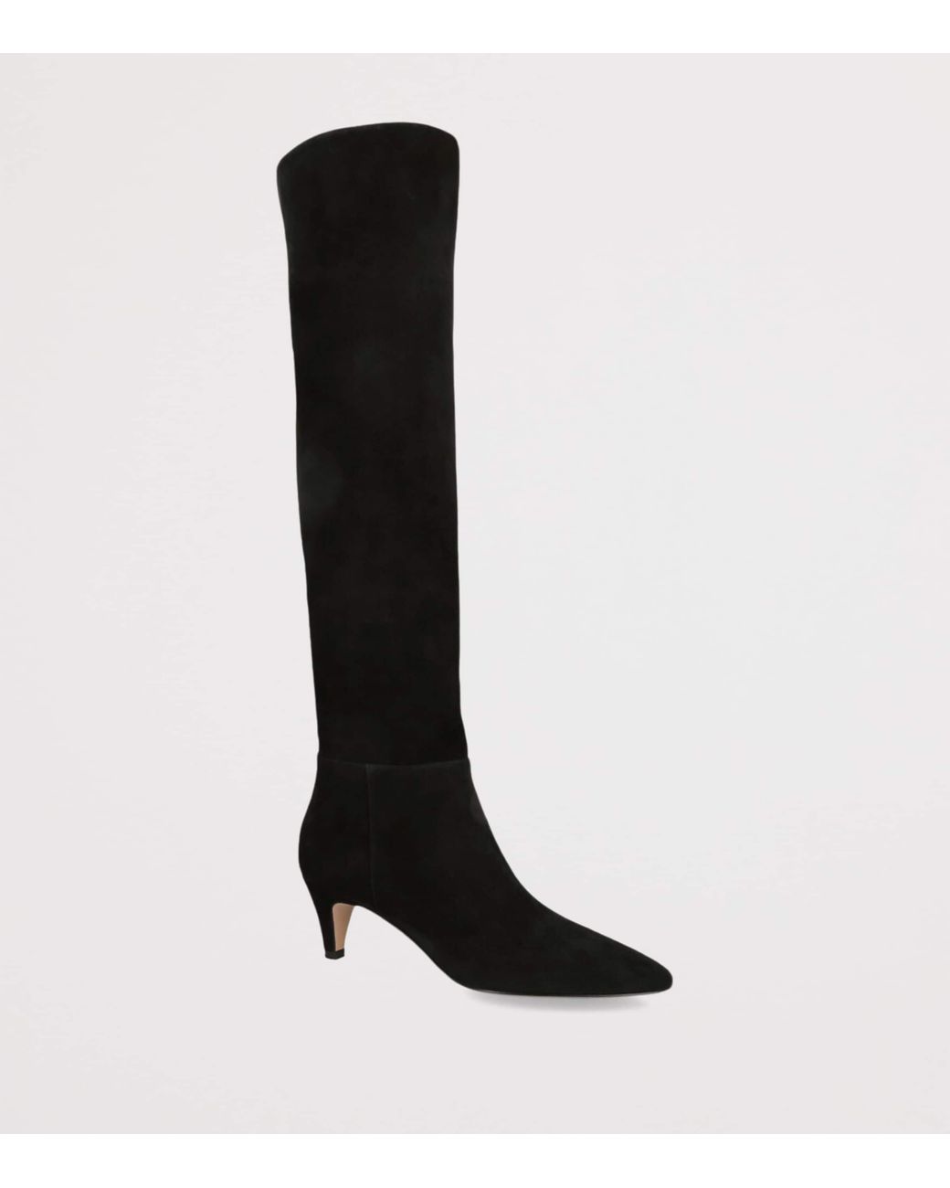 Gianvito Rossi Black Suede Elise Knee-High Boots 55