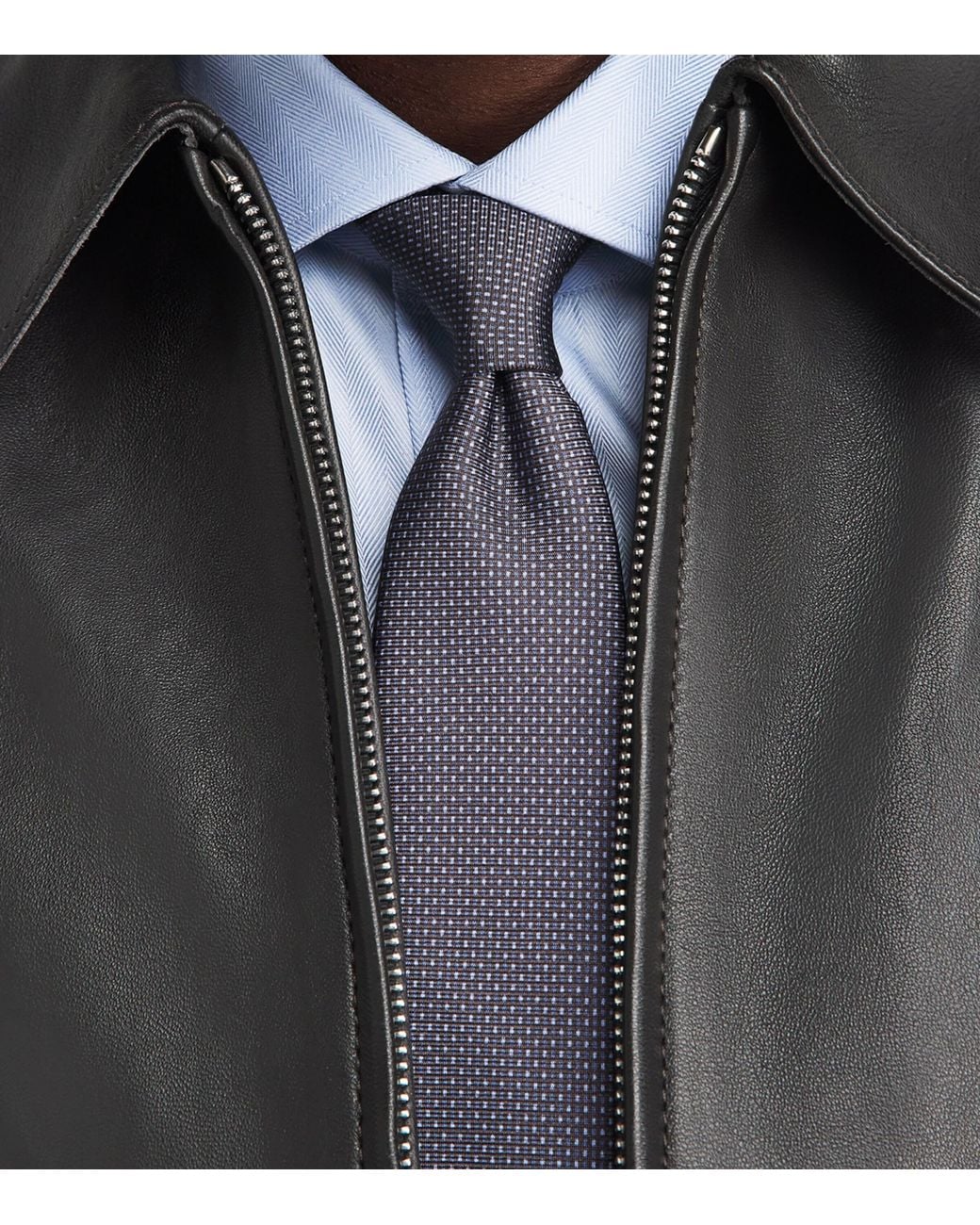 Corneliani Blue Silk Patterned Tie for men