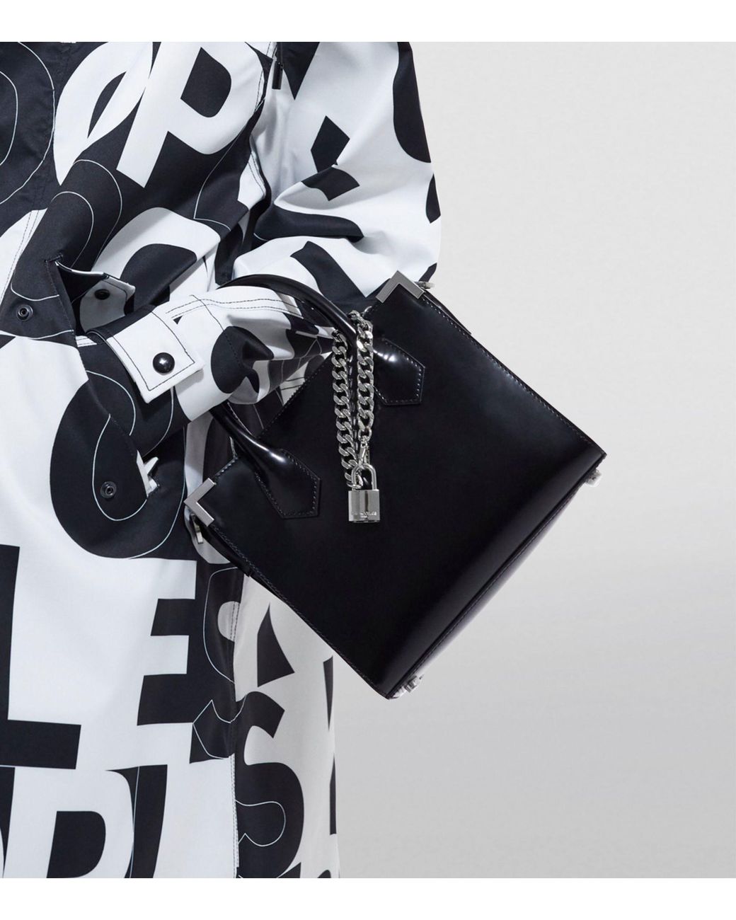 Nano Emily bag in black leather | The Kooples