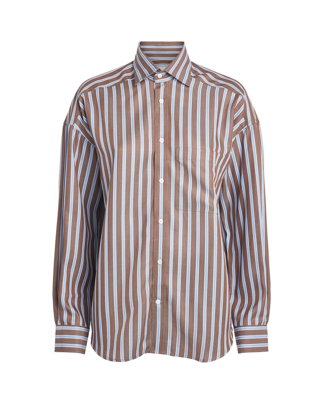With Nothing Underneath Multicolor Tencel The Weekend Shirt