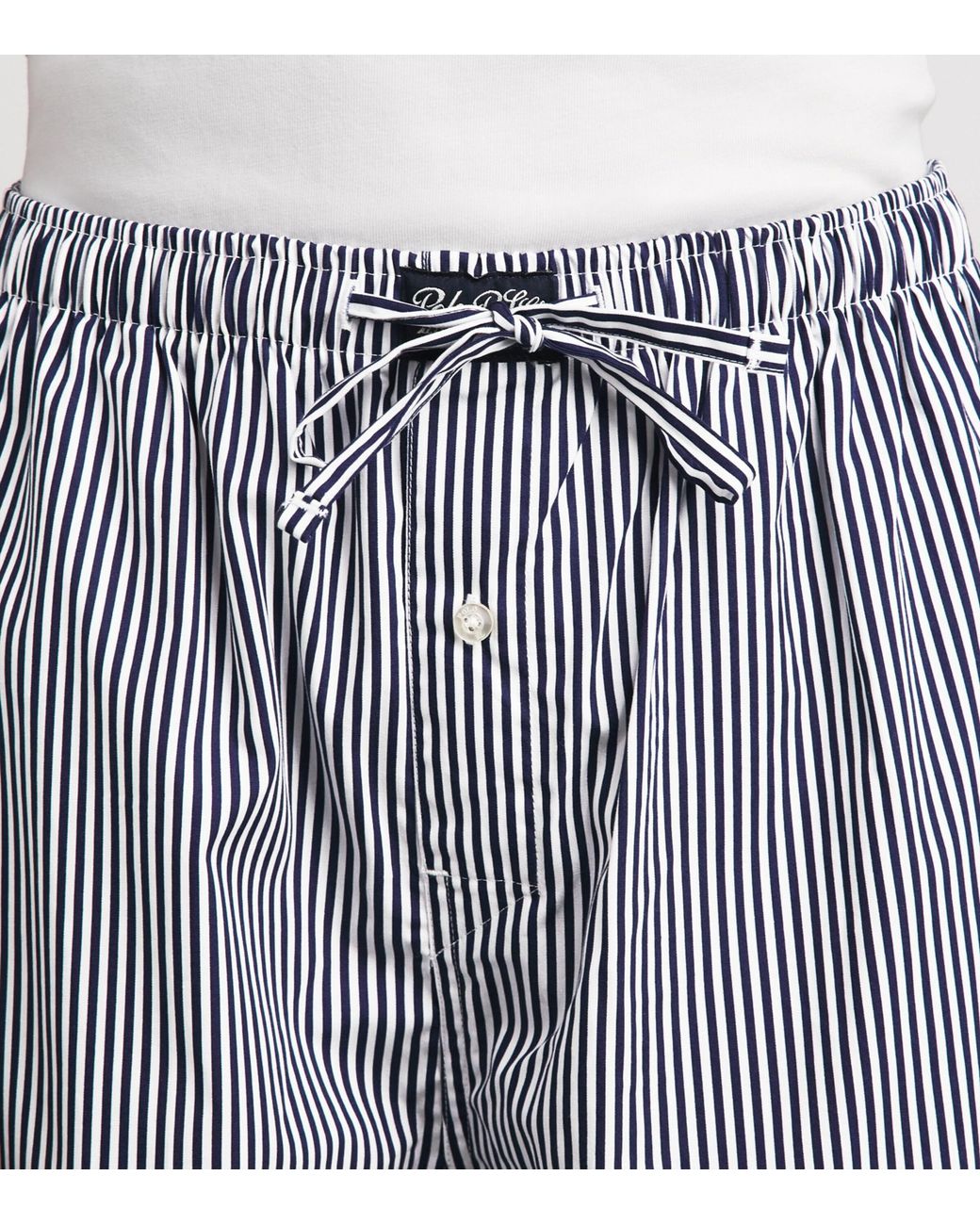 Polo Ralph Lauren Gray Cotton Stripe Pyjama Bottoms for men