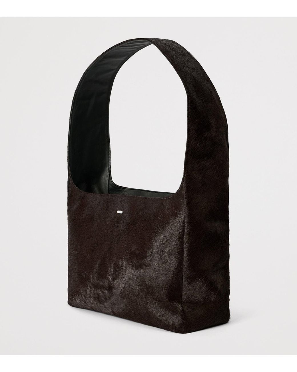 Our Legacy Black Grande Hair Hide Brick Bag for men