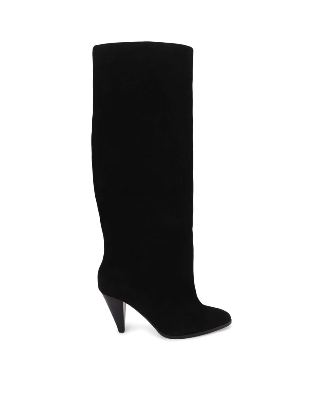 Kurt Geiger Black Suede Lambeth Knee-High Boots