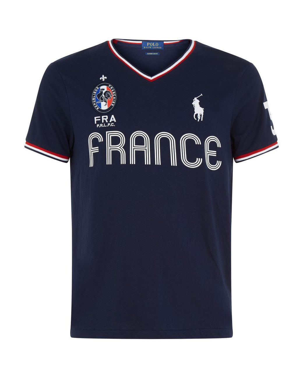 Polo Ralph Lauren Denim France T-shirt in Navy (Blue) for Men | Lyst