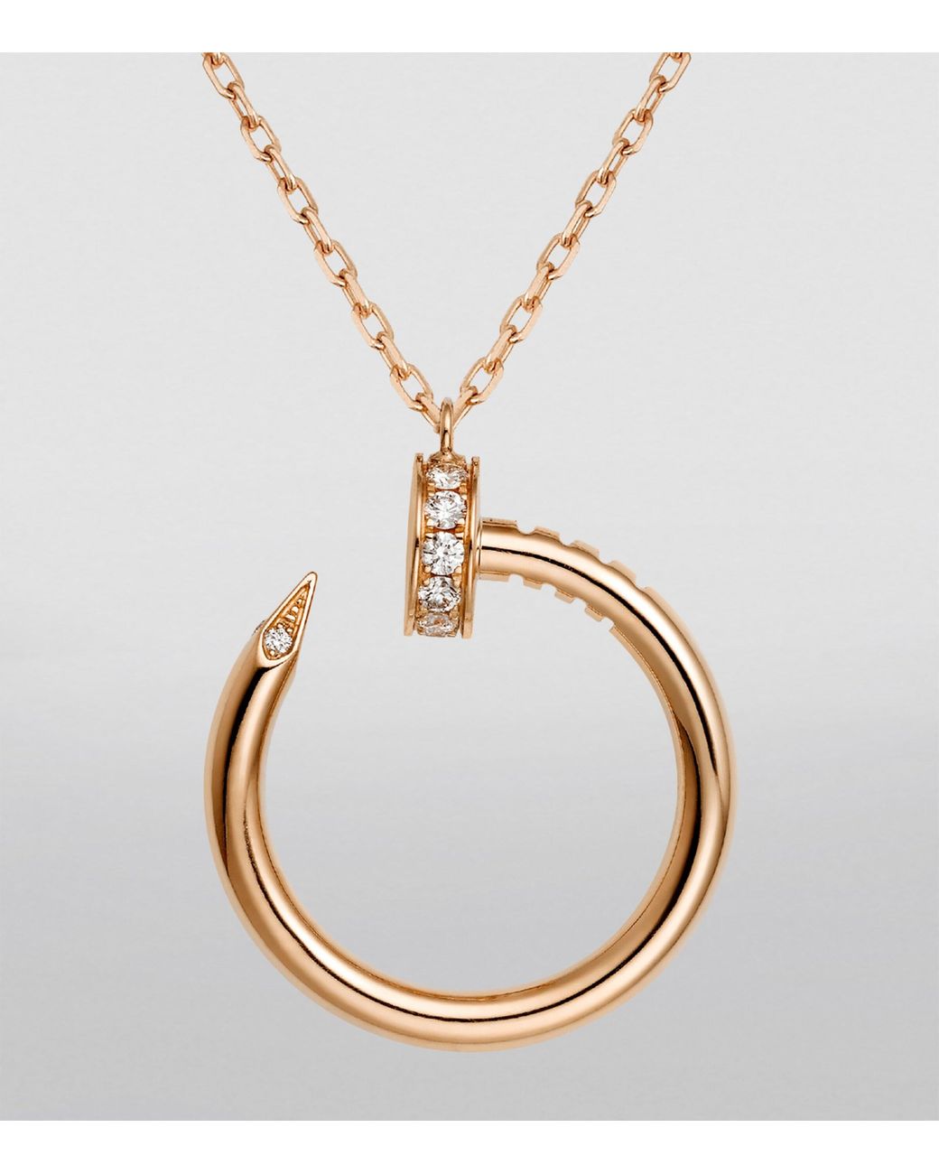 Cartier Metallic And Diamond Juste Un Clou Necklace