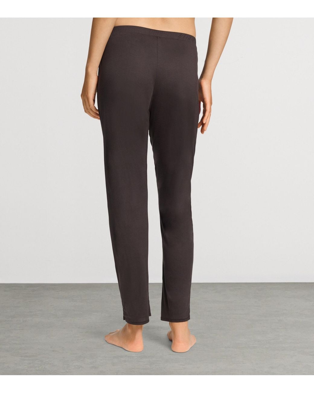 Hanro Brown Modal-Silk Grand Central Pyjama Trousers