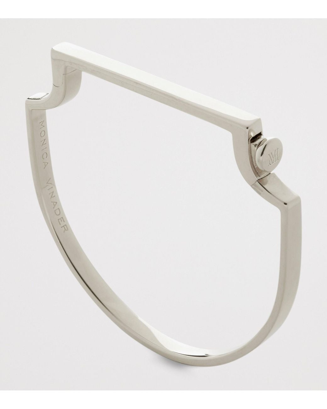 Monica Vinader Metallic Sterling Signature Bangle for men
