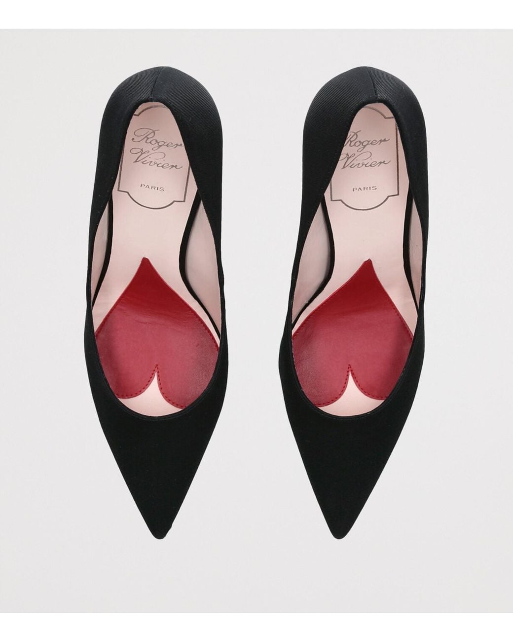 Roger Vivier Black Grosgrain Marlene Pumps 85