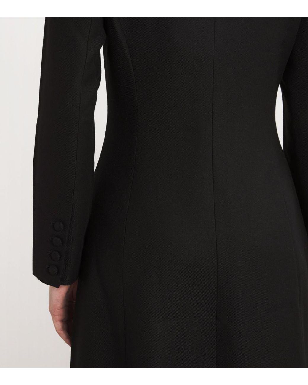 Roland Mouret Tailored Coat Dress in Black | Lyst