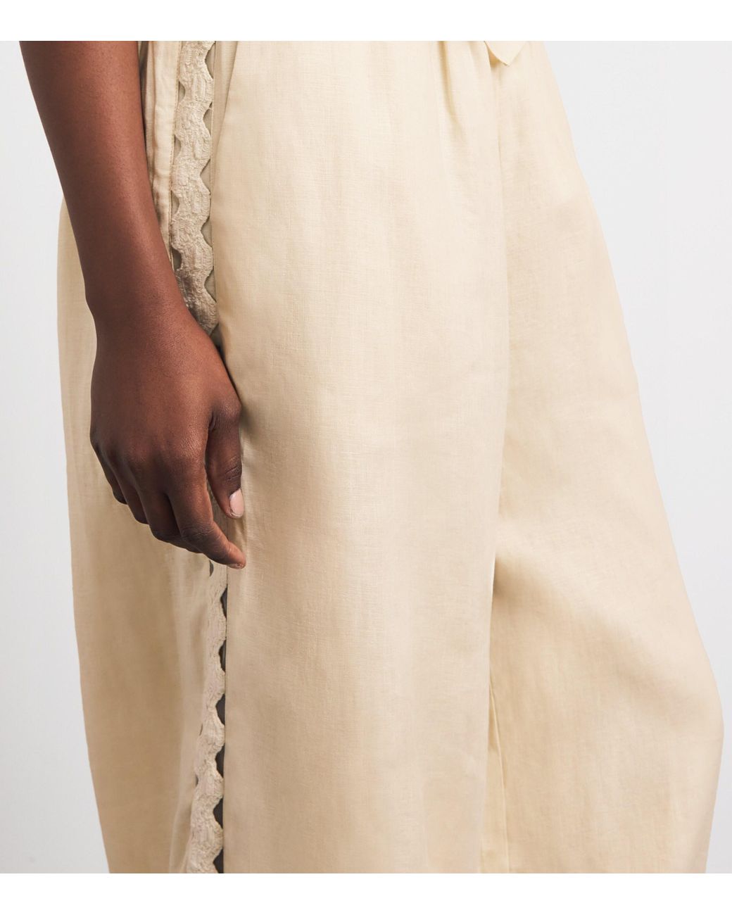 Jonathan Simkhai Natural Linen-Hemp Selah Ballon Trousers