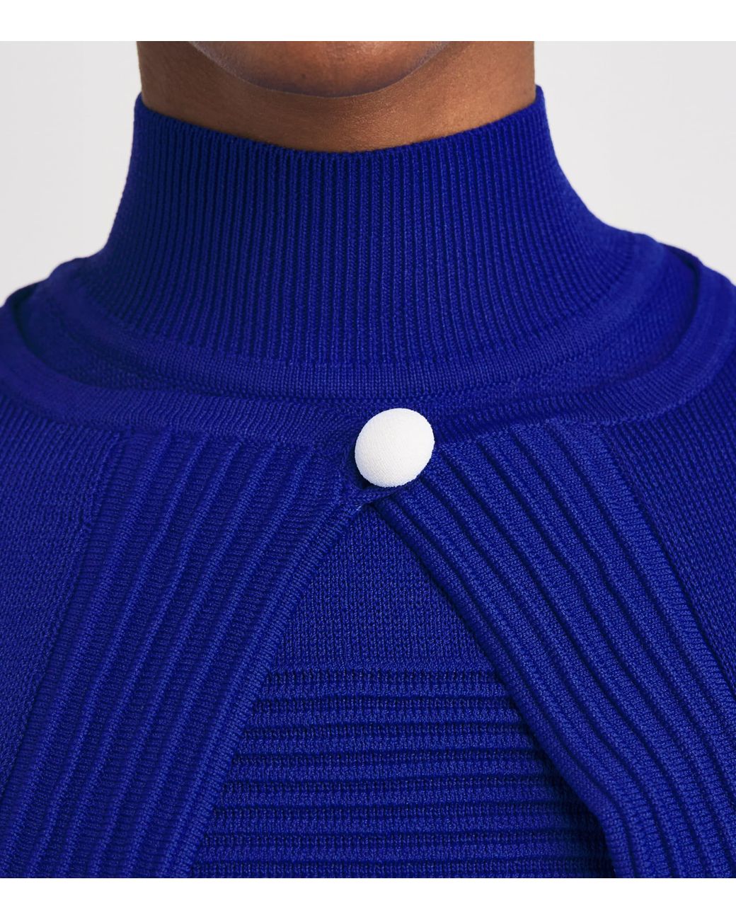 Edeline Lee Blue Knitted Open Cardigan