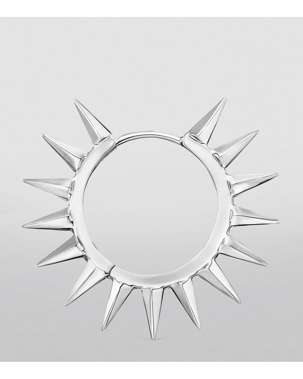Maria Tash White Metal Mohawk Hoop Earring
