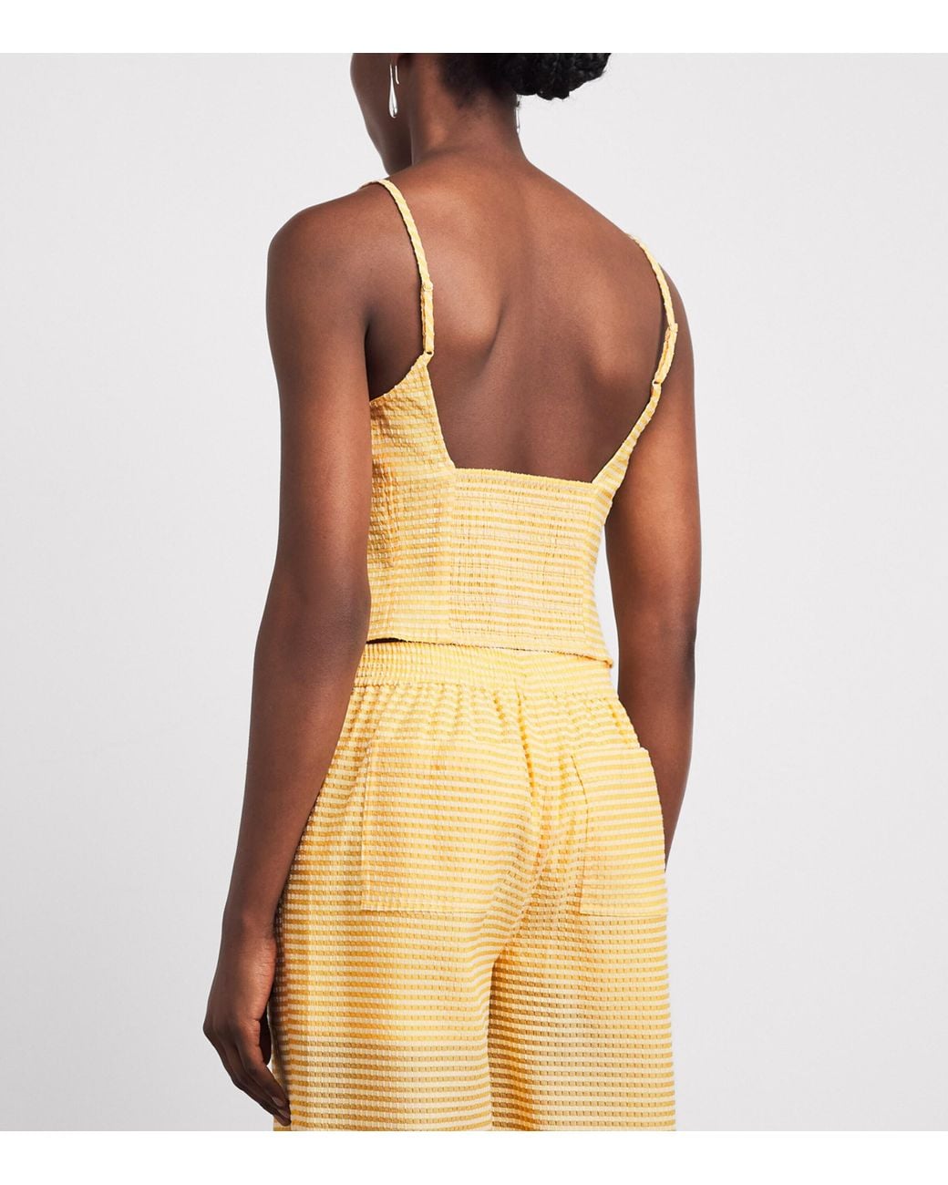 Jonathan Simkhai Yellow Lenora Bustier Top