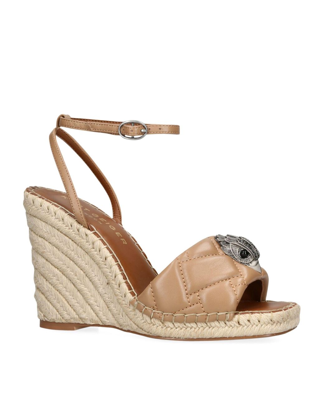 Kurt Geiger Kensington Espadrille Wedge Sandals in Metallic Lyst
