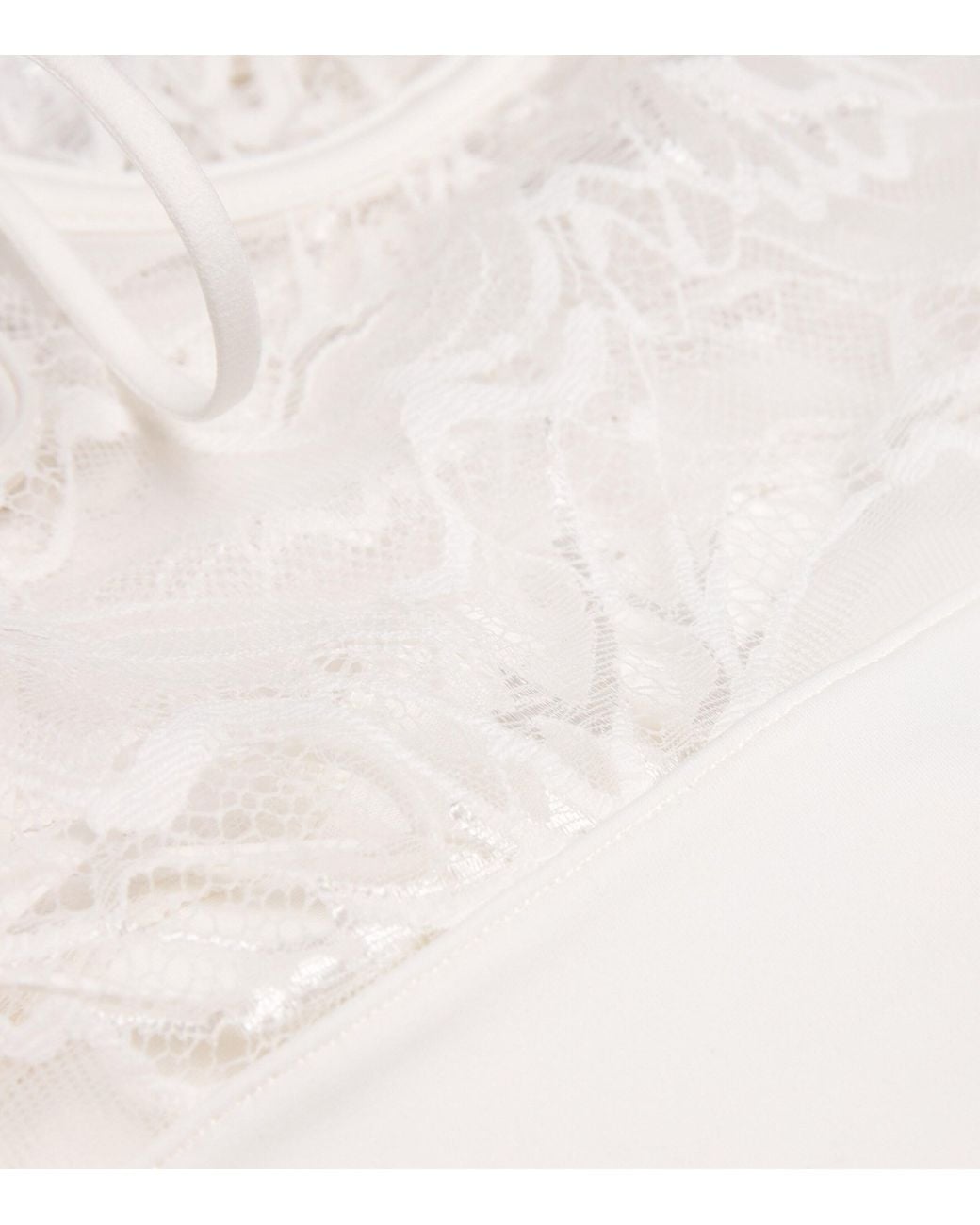 Wolford White Lace Shaping Bustier Bodysuit