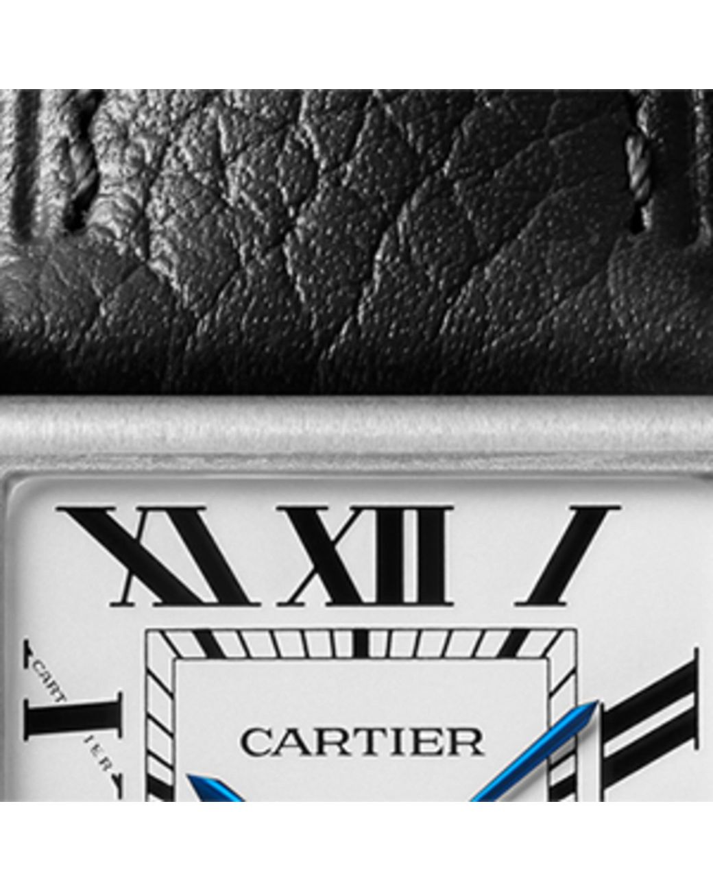 Cartier Black Small Steel Tank Must Watch