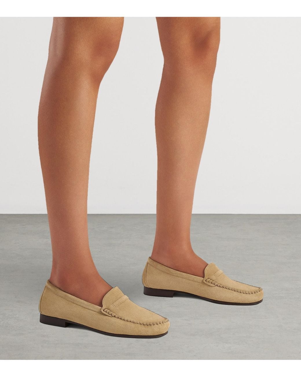 Malone Souliers Natural Suede Knightsbridge Loafers