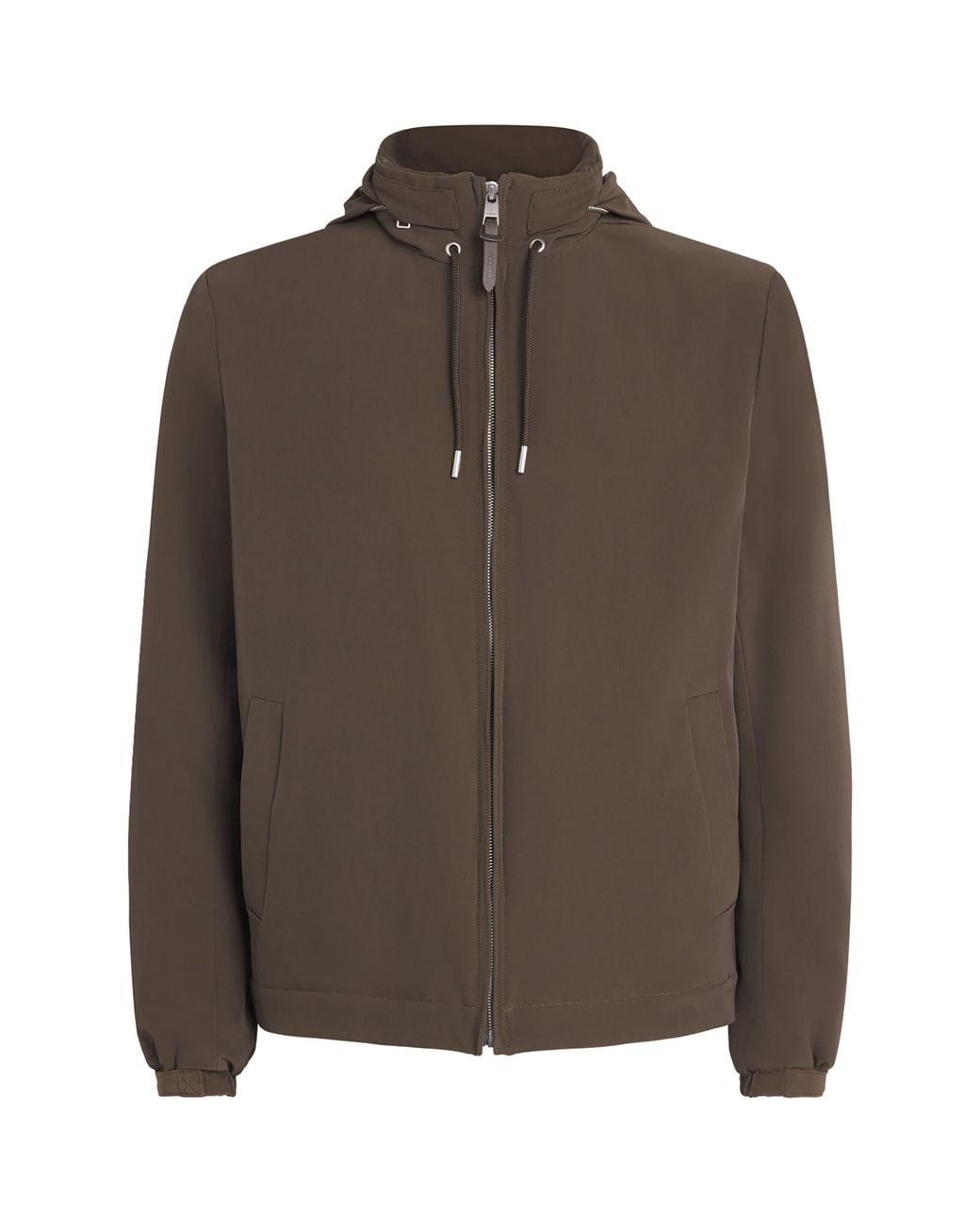 Sandro Brown Padded Hooded Jacket for men