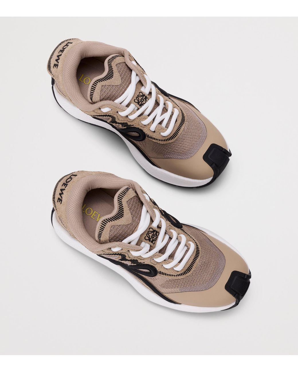 Loewe Brown Leather Pogo Sneakers