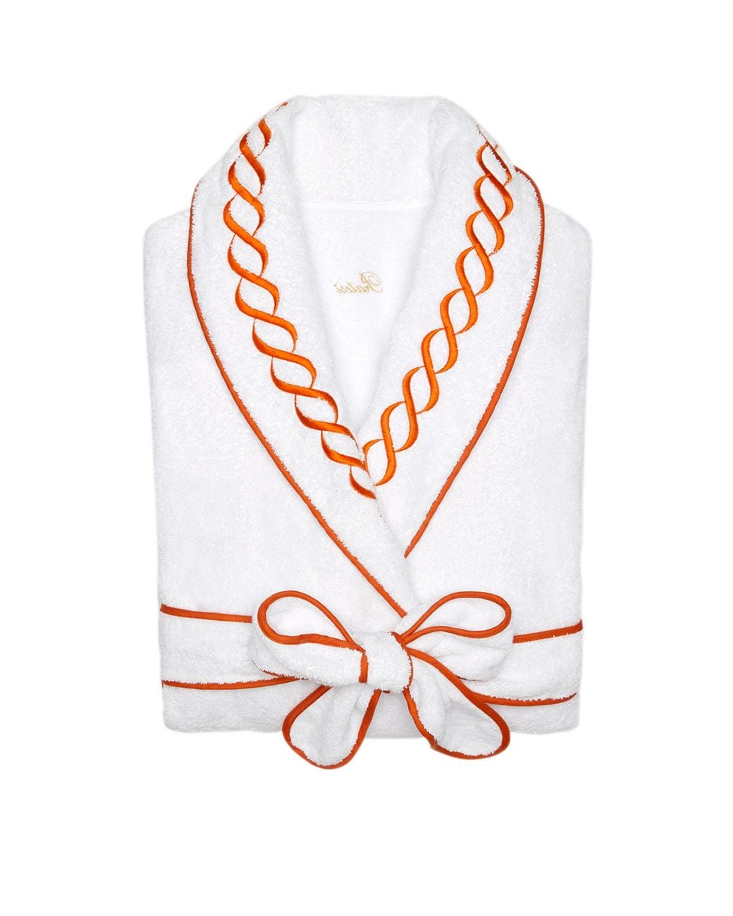 Pratesi White Cotton Treccia Bathrobe for men