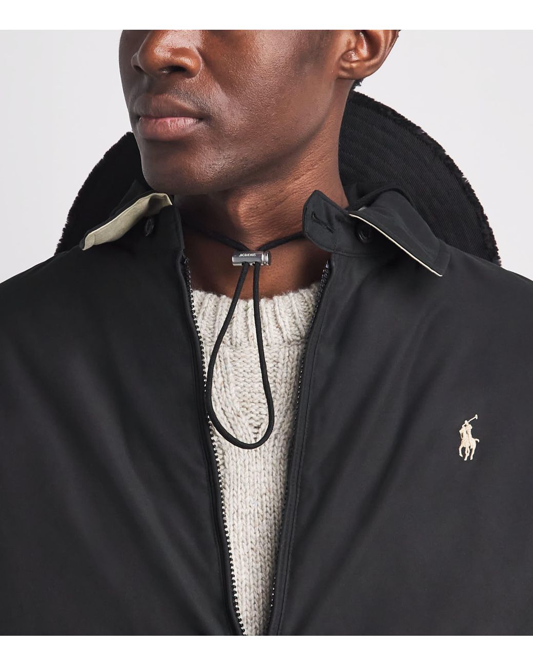 Polo Ralph Lauren Black Polo Pony Harrington Jacket for men