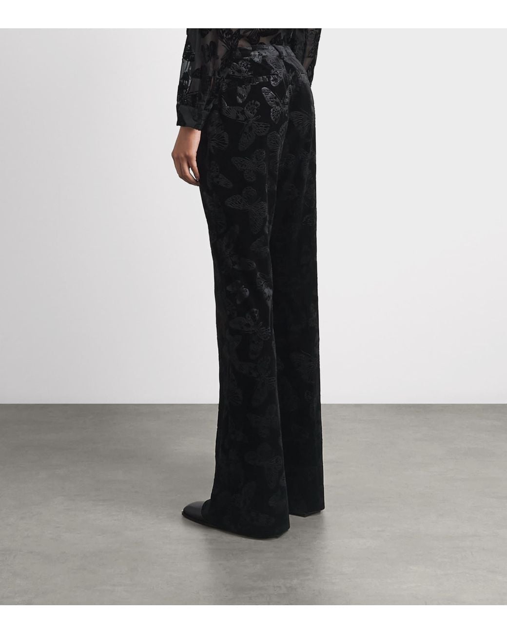 L'Agence Black Frances Bootcut Trousers