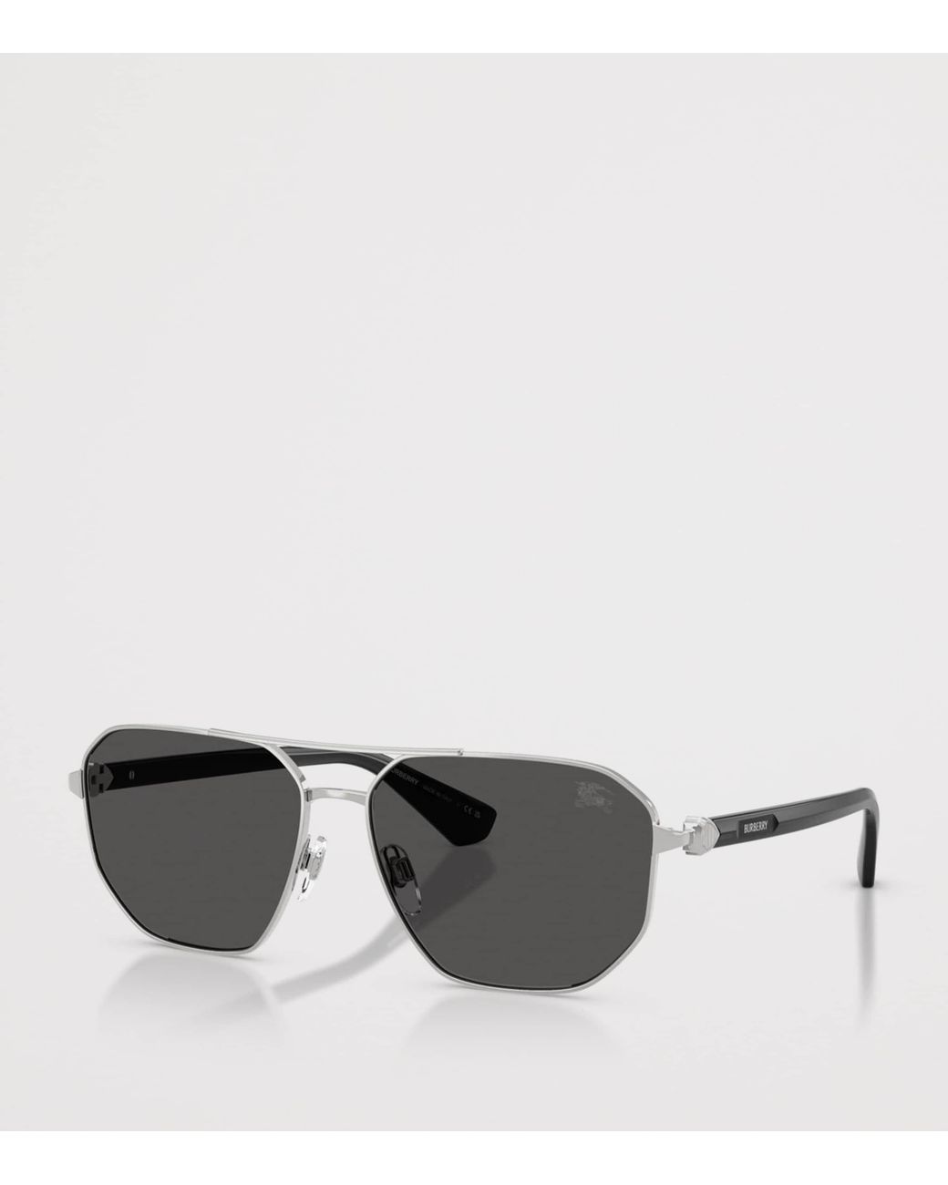 Burberry Gray Pilot Sunglasses for men