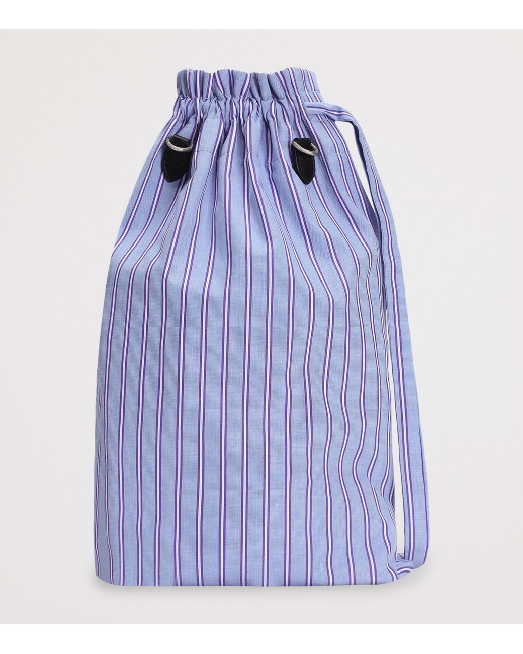 Dolce & Gabbana Blue Cotton Poplin Crossbody Pouch for men