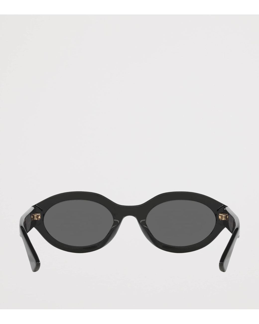 Gucci Black Injected Oval Sunglasses