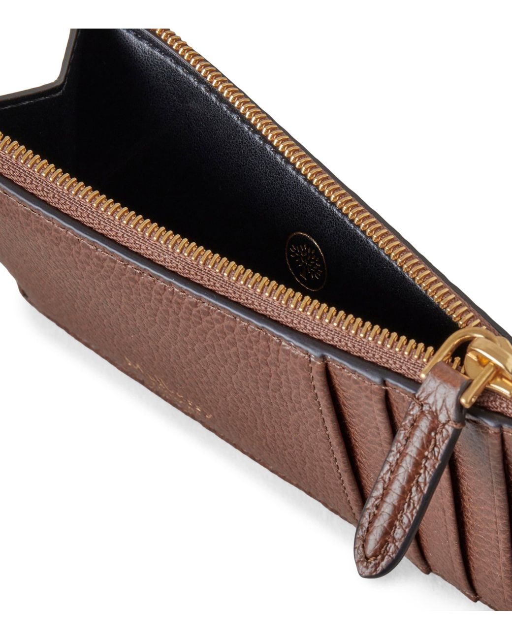 Mulberry Brown Continental Zipped Long Card Holder