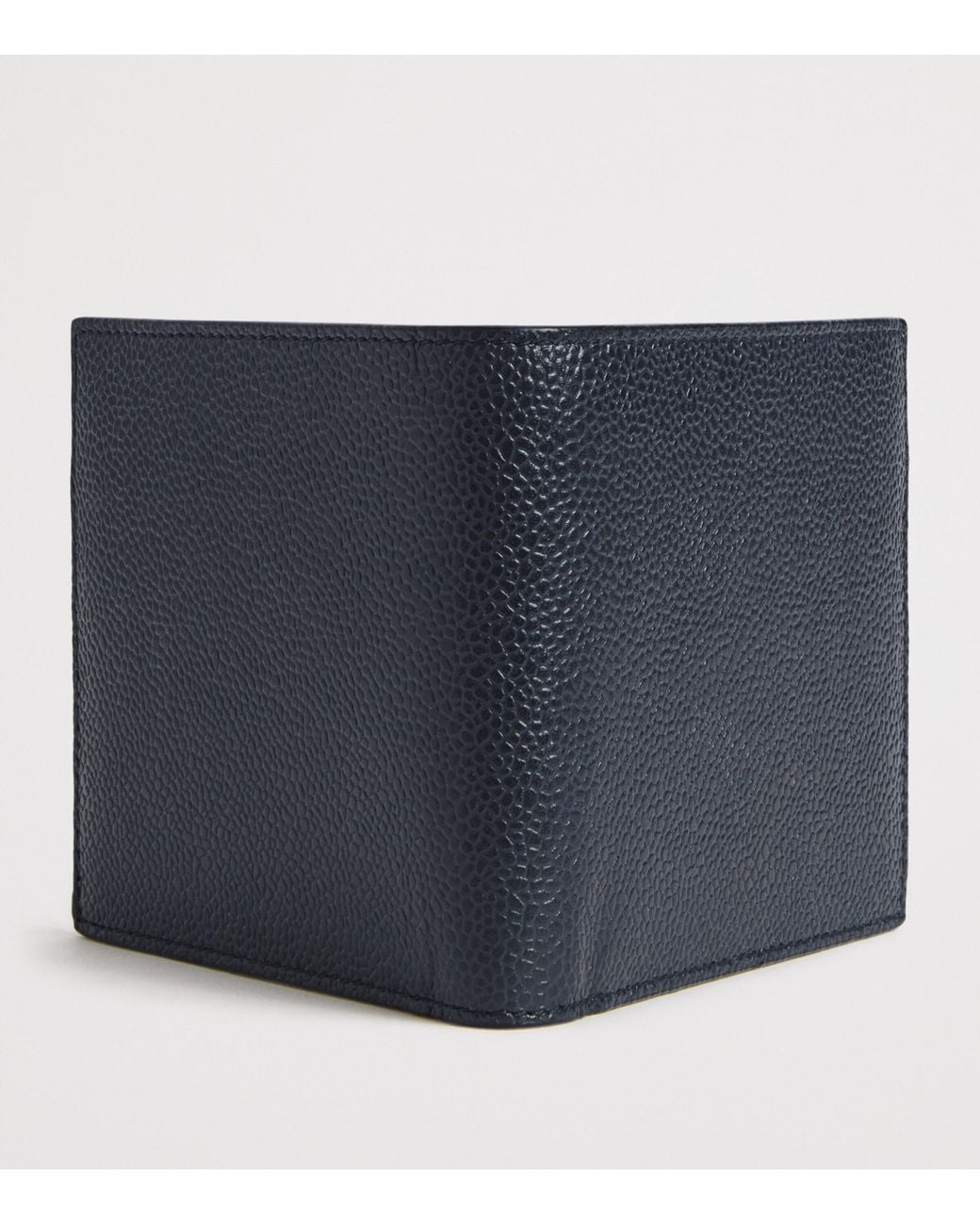 Thom Browne Blue Leather Bifold Wallet for men