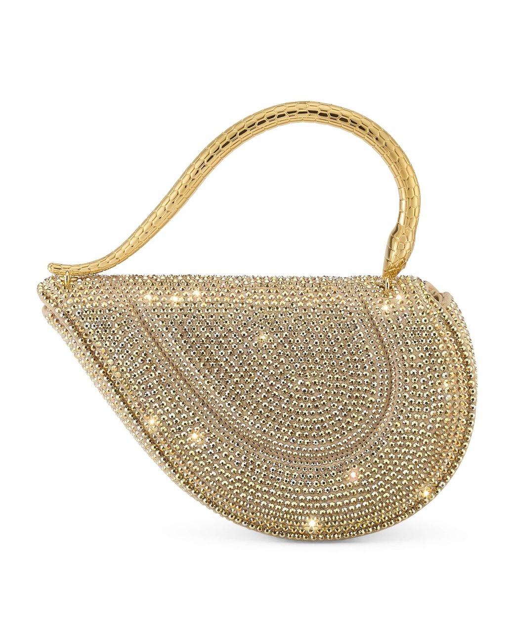 BVLGARI White Mini Leather Serpenti Cuoricino Top-Handle Bag