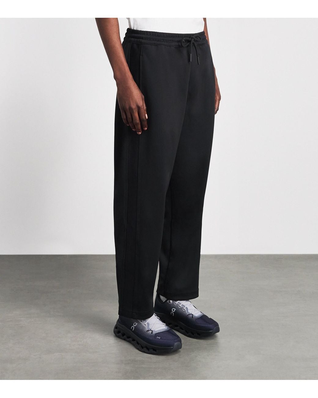 On Shoes Black Double-Knit Courtside Sweatpants for men