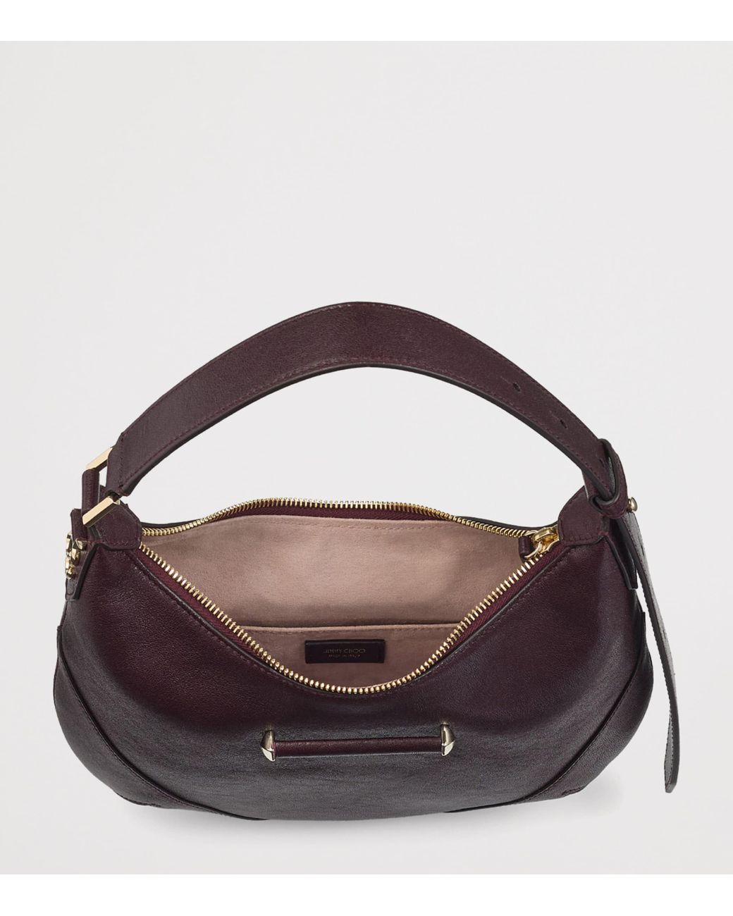 Jimmy Choo Black Small Bar Leather Shoulder Bag
