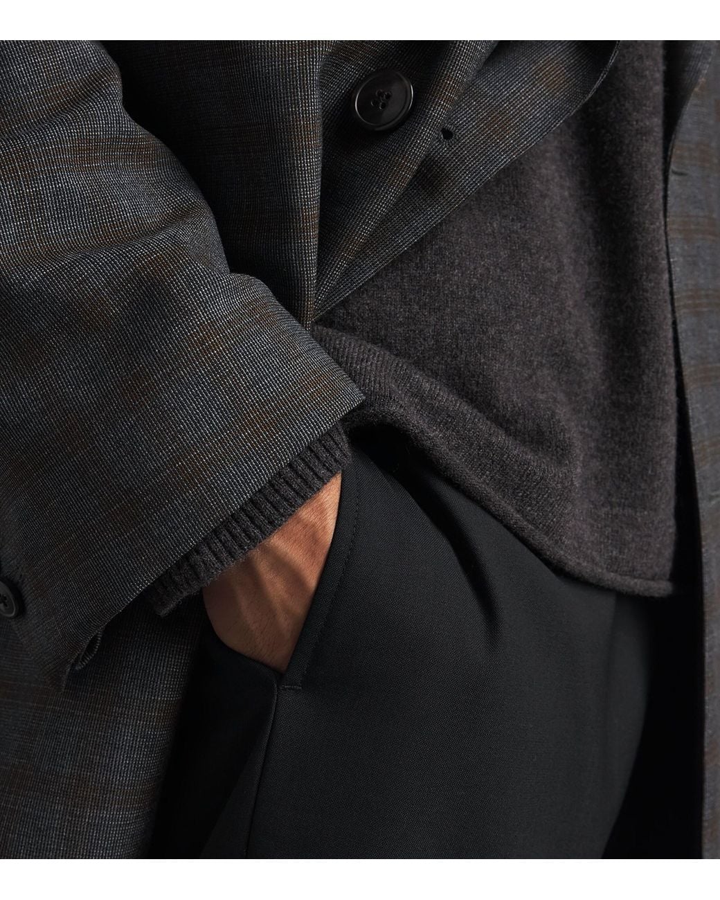 NN07 Black Wool Sammy Sweater for men