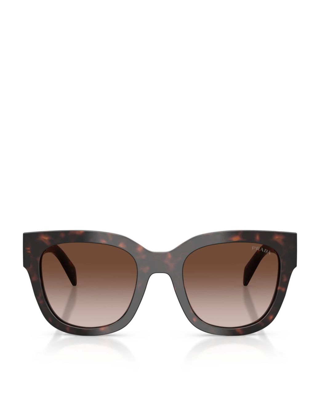 Prada Brown Acetate Square Sunglasses