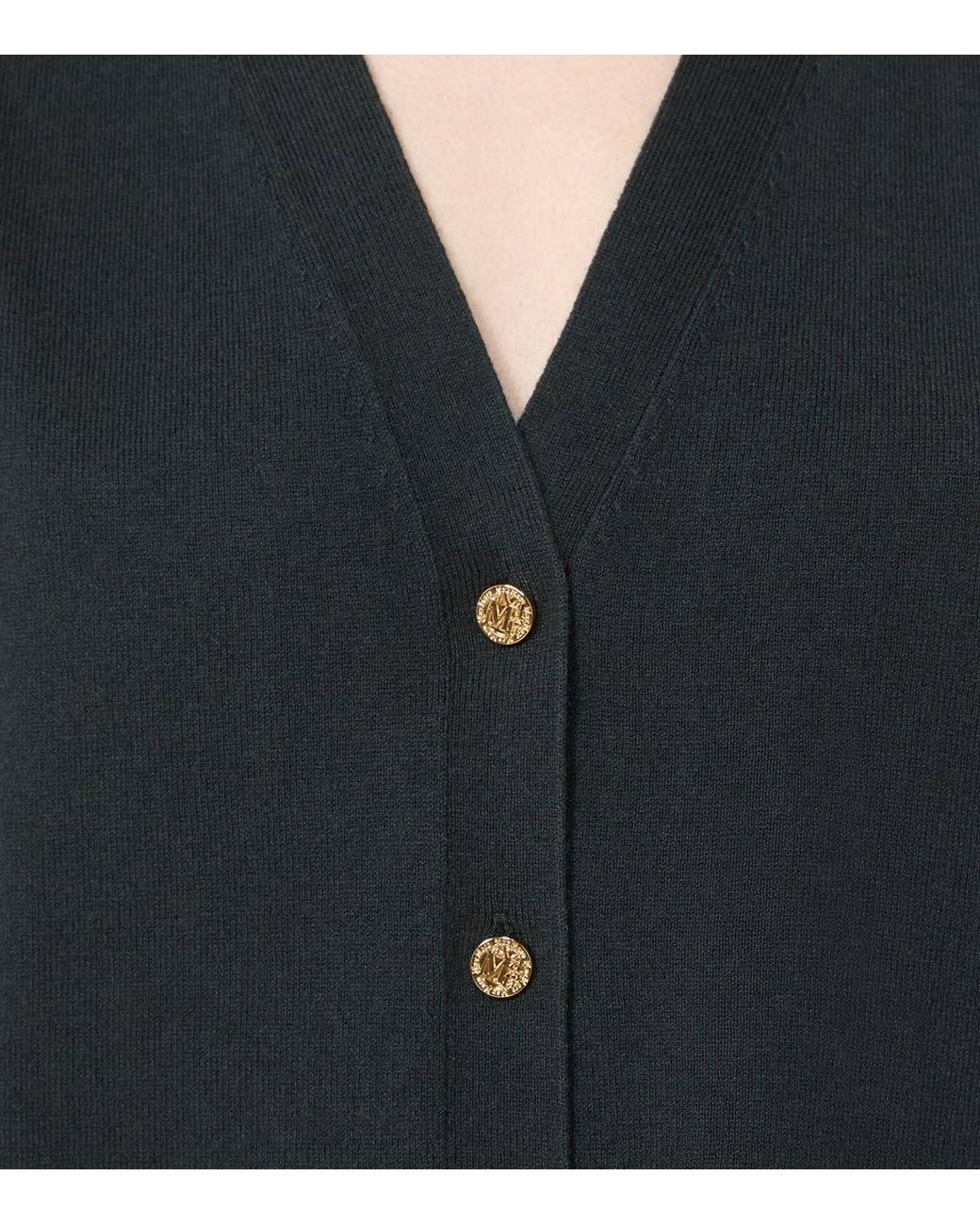 Max Mara Green Cotton-Cashmere-Silk Sweater Vest