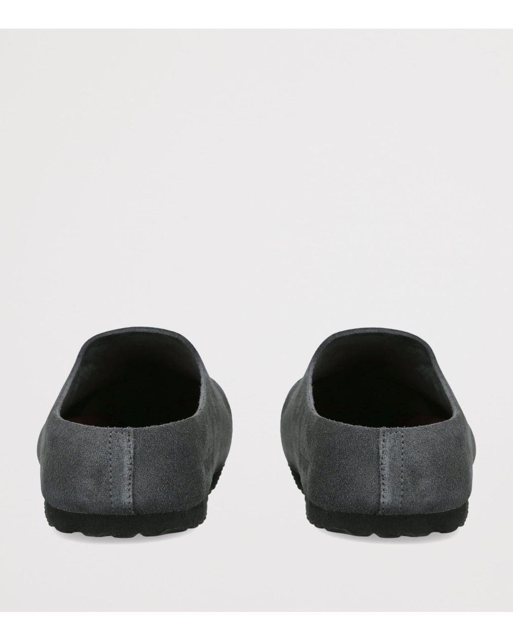 Birkenstock Gray Suede Amsterdam Wrapped Clogs for men