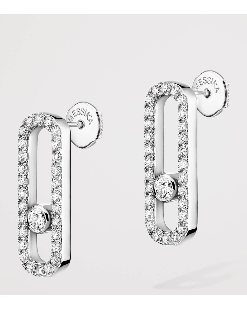Messika Metallic Move Uno And Diamond Stud Earrings